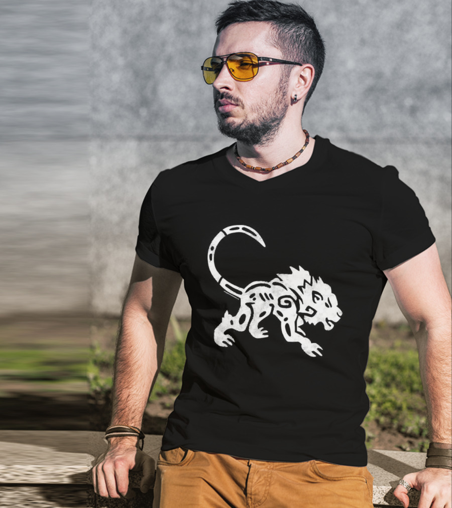 Wizard101 Hidden Temple Jaguars Embroidered White Jaguar T-Shirt