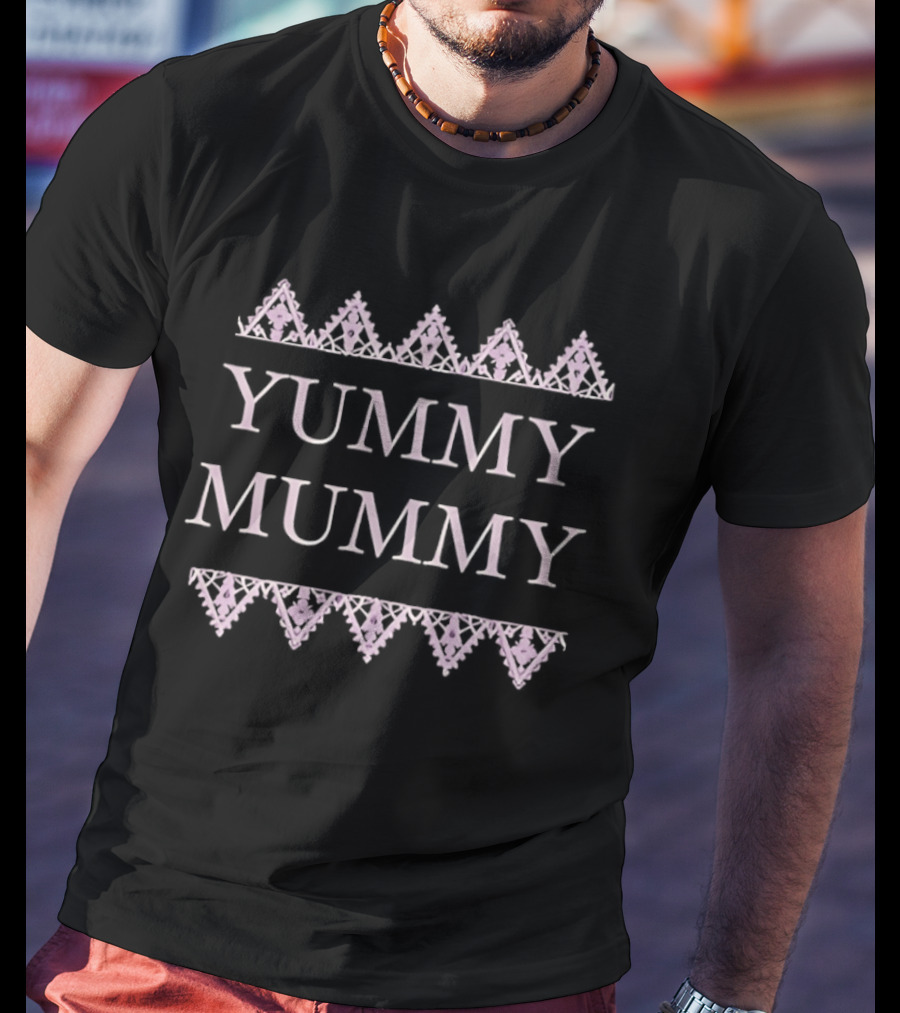 Yummy Mummy Pink Lace T-Shirt