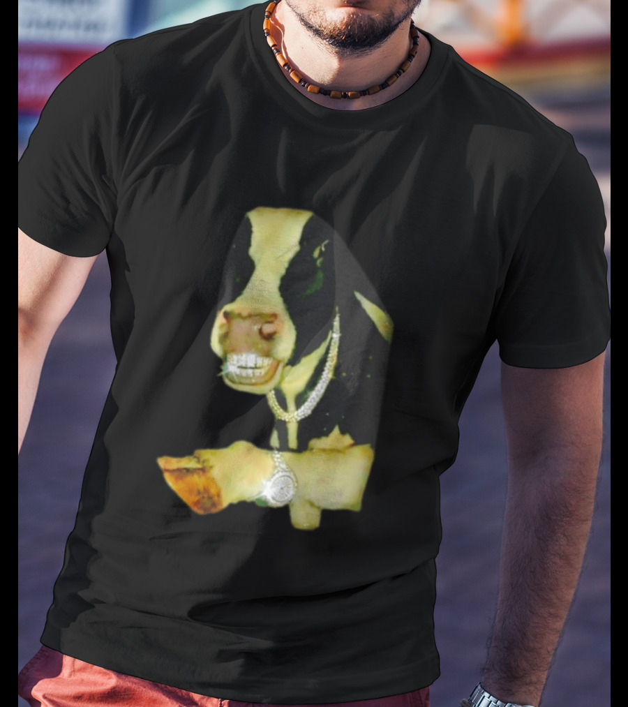 Rich Bull Grillz Bling Necklace And Jewelry T-Shirt