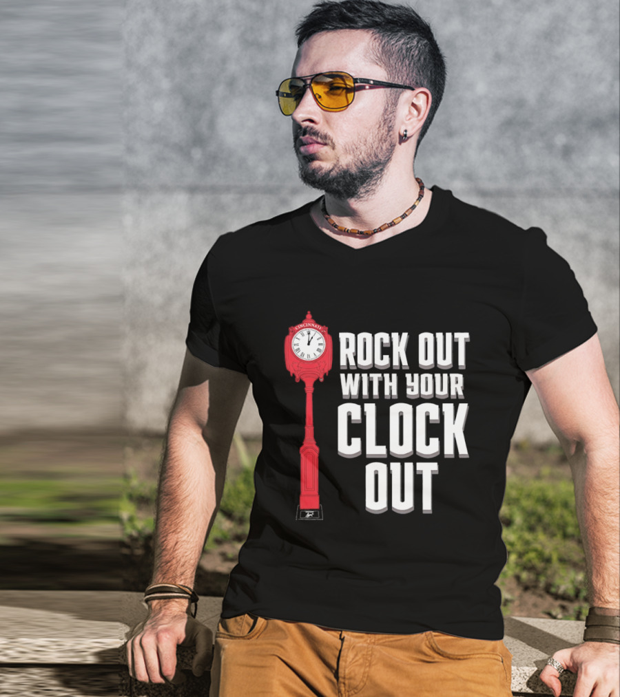 Rock Out With Your Clock Out Cincinnati Tower T-Shirt