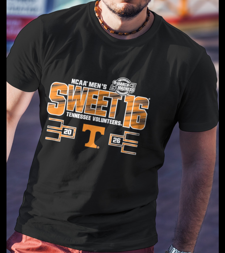 NCAA Men's 2026 Sweet 16 Tennessee Volunteers March Madness T-Shirt