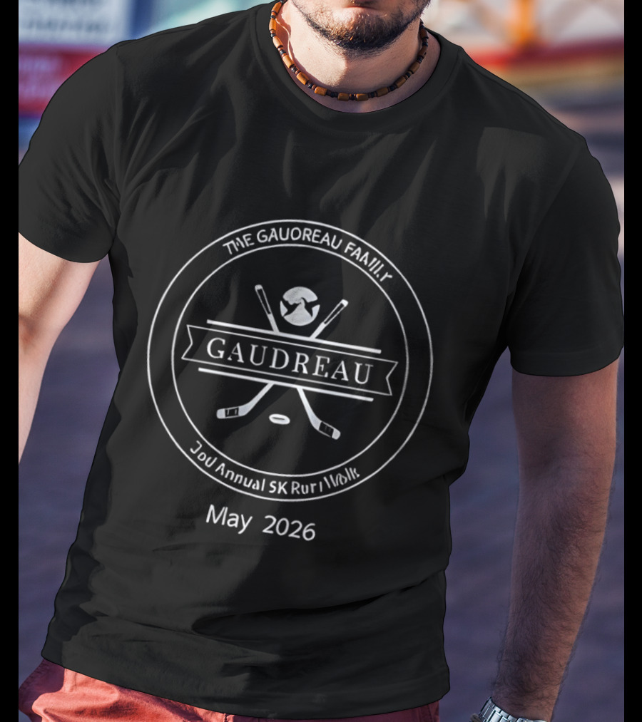The Gaudreau Family 3rd Annual 5K Run Walk May 2026 Hockey T-Shirt
