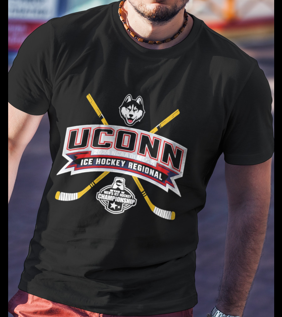 UConn 2024 NCAA DI Men's Ice Hockey Regional Huskies T-Shirt