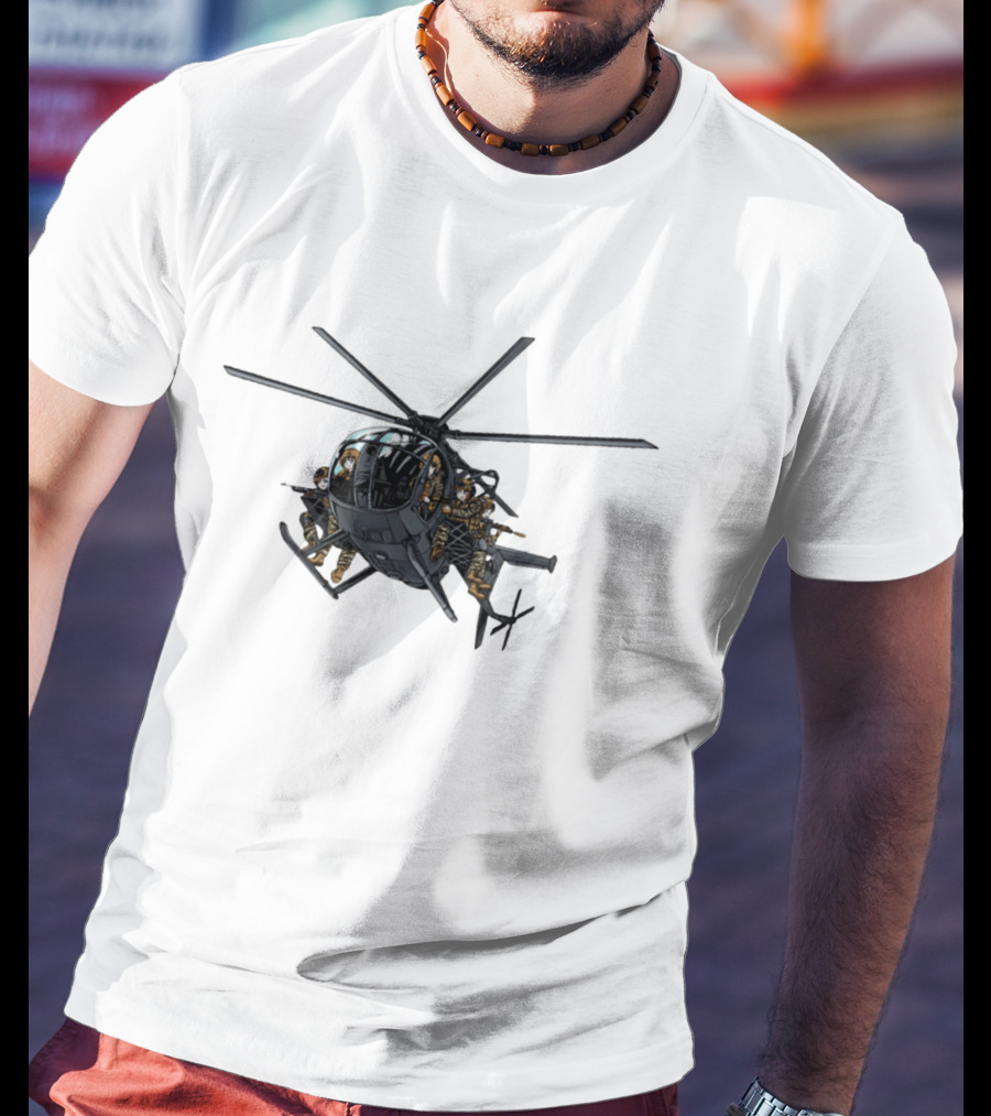 Anime Assault Tactical Helicopter Cartoon Troops T-Shirt