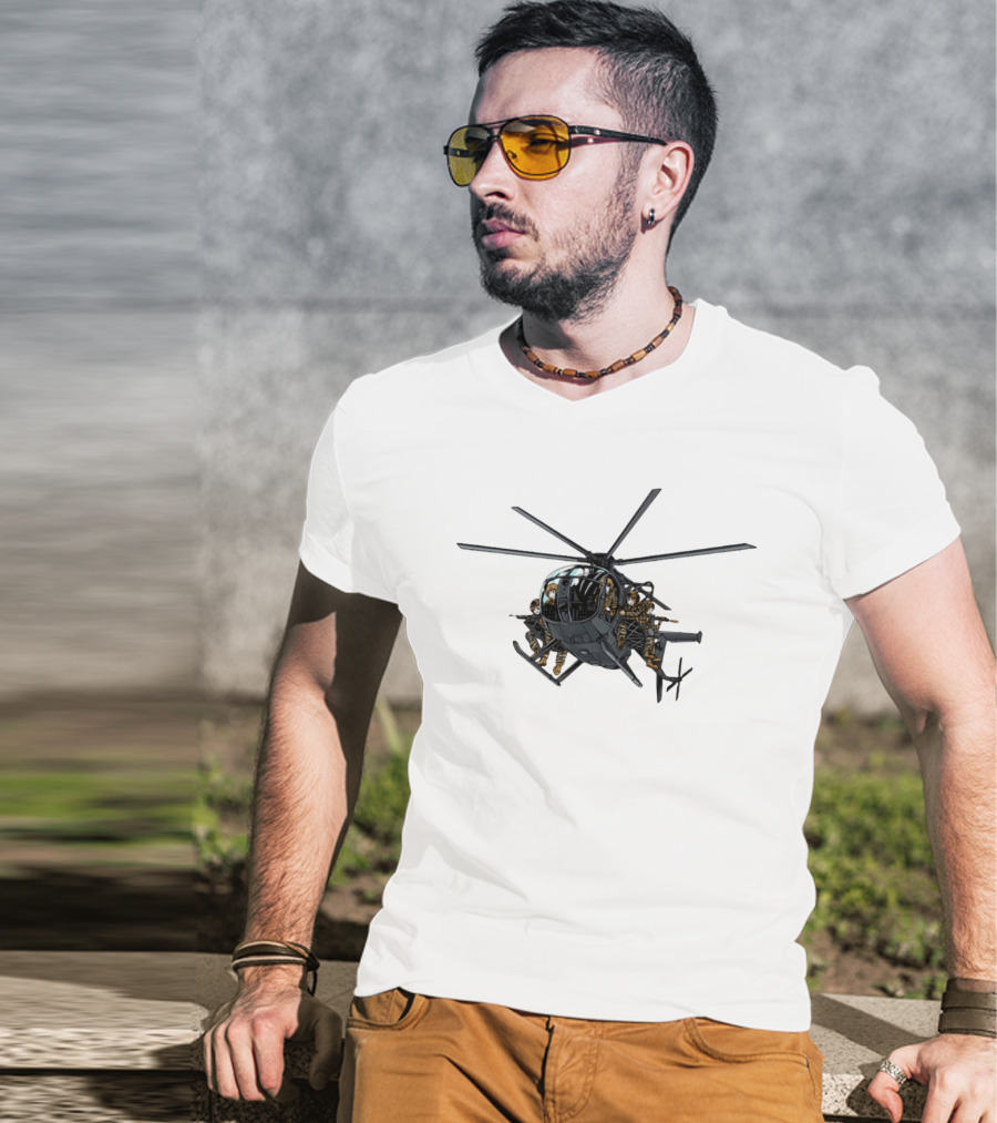 Anime Assault Tactical Helicopter Cartoon Troops T-Shirt
