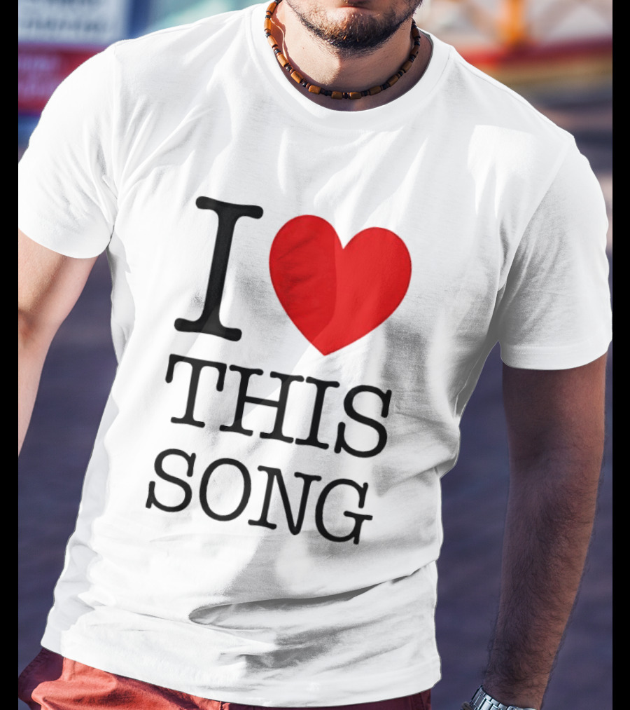 I Heart This Song Music Lover Enthusiast Trendy T-Shirt