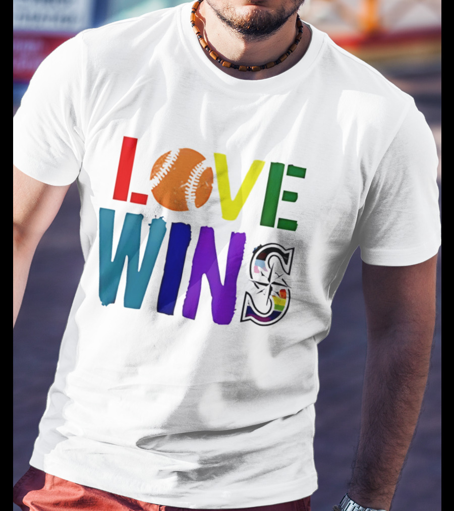 Seattle Mariners Love Wins Spirit Day 2026 T-Shirt