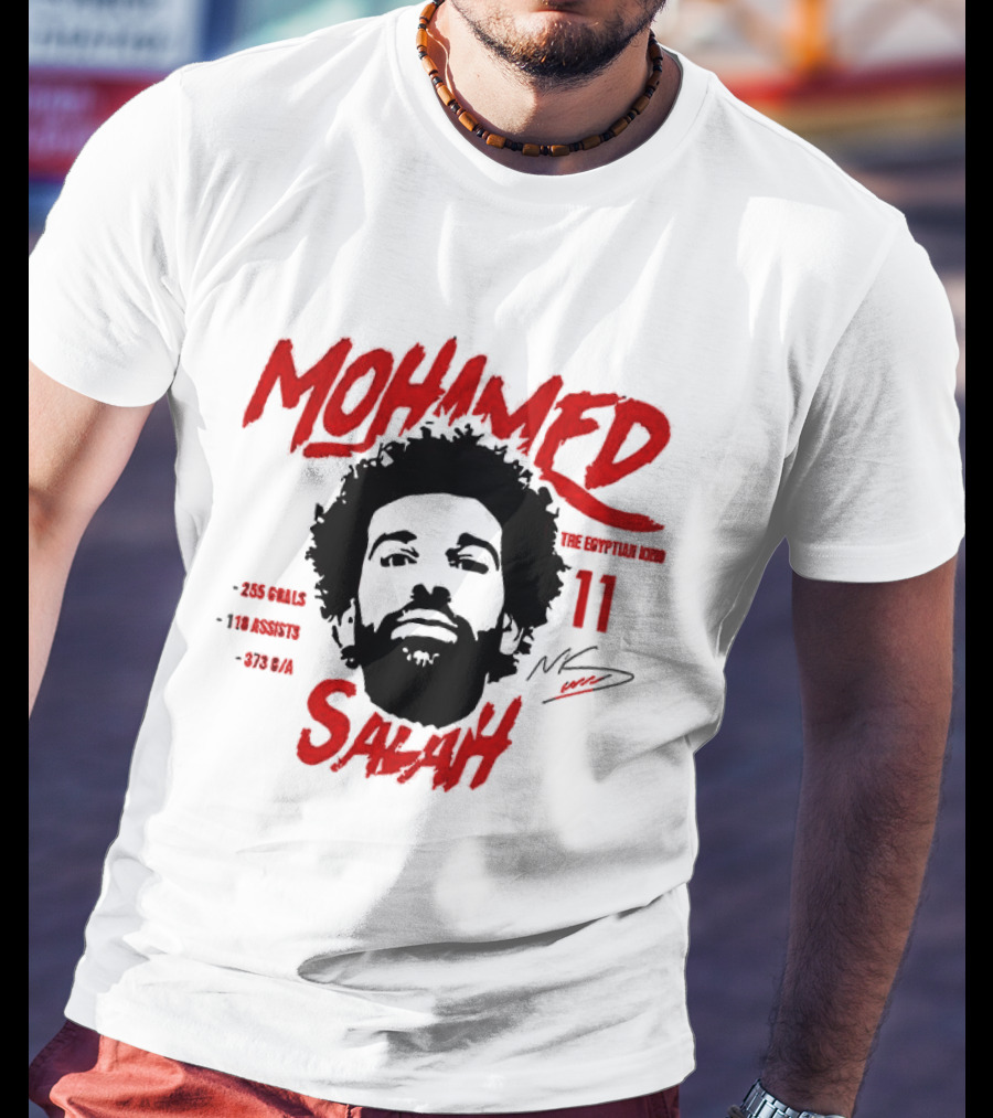 Liverpool Mohamed Salah Legend Number 11 King Of Goals T-Shirt