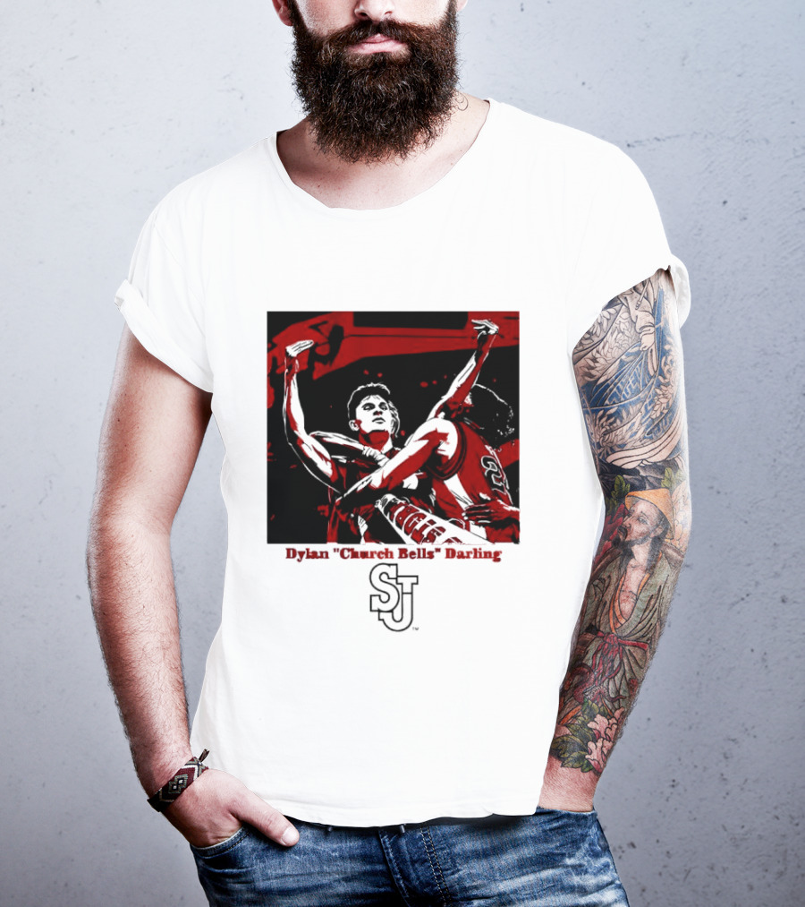St John's Red Storm NCAA Basketball Dylan "Church Bells" Darling SJU T-Shirt
