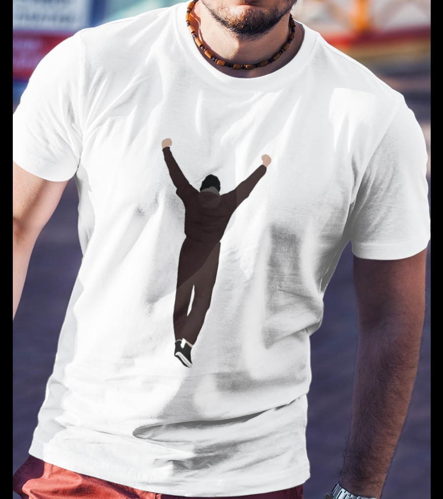 Rocky Victory Pose Iconic Celebration Arms Raised T-Shirt