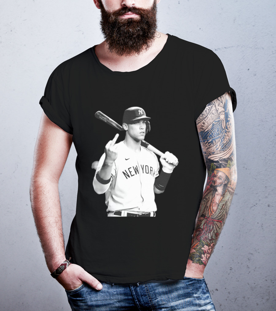 New York Yankees Aaron Judge Baseball Gesture T-Shirt