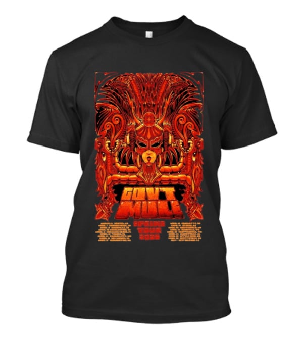 Gov't Mule 2026 Tour Spring Psychedelic Tribal Art Motif T-Shirt