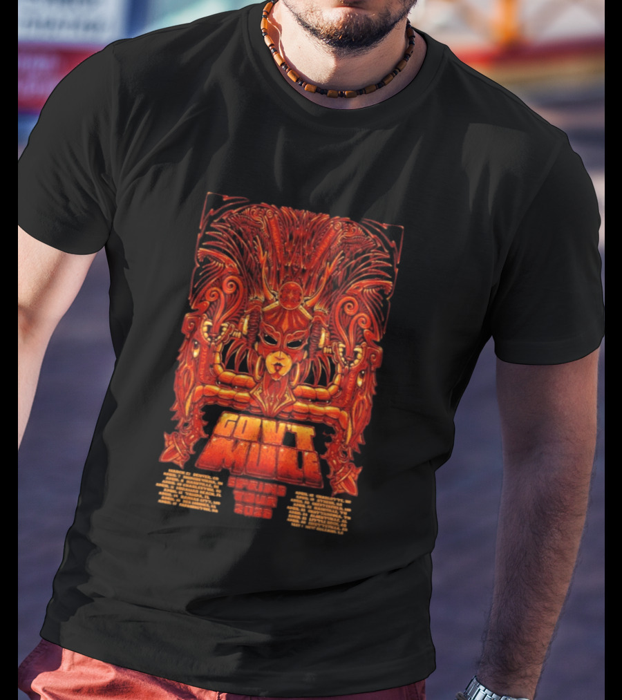 Gov't Mule 2026 Tour Spring Psychedelic Tribal Art Motif T-Shirt