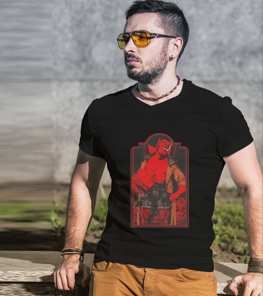 Hellboy The Right Hand Of Doom Red Comic T-Shirt
