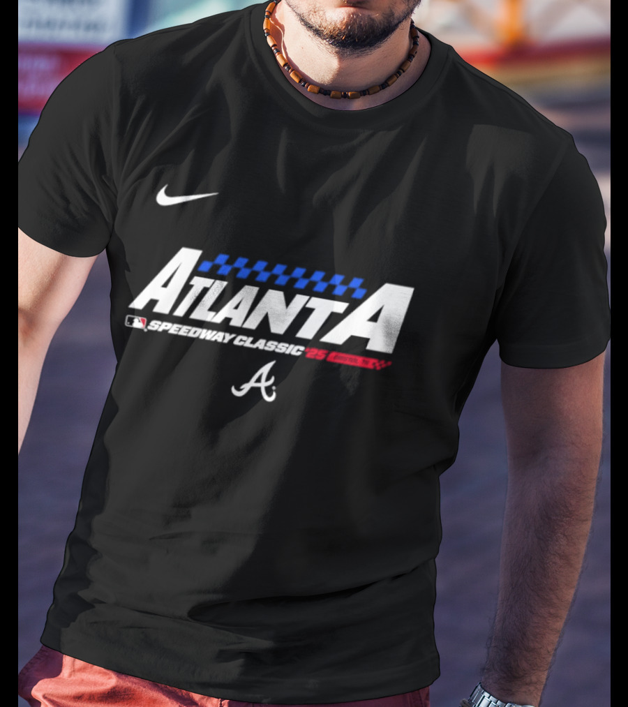 Atlanta Braves Speedway Classic 2025 Nike MLB T-Shirt