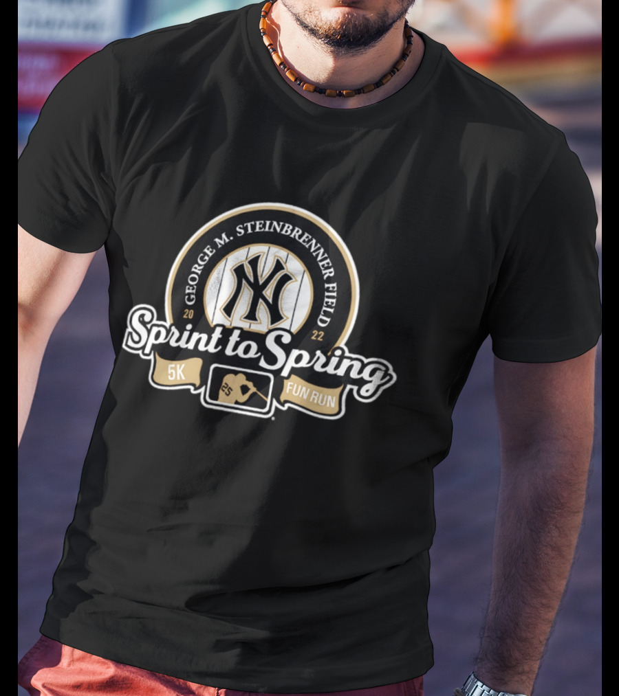George M Steinbrenner Field New York Yankees Sprint To Spring 5K Fun Run 2022 T-Shirt