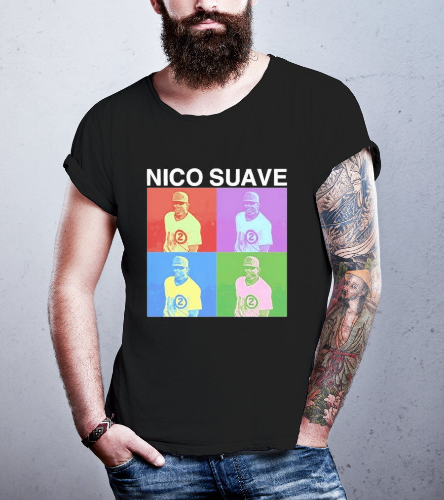 Nico Hoerner Nico Suave Chicago Cubs Player Number 2 Pop T-Shirt