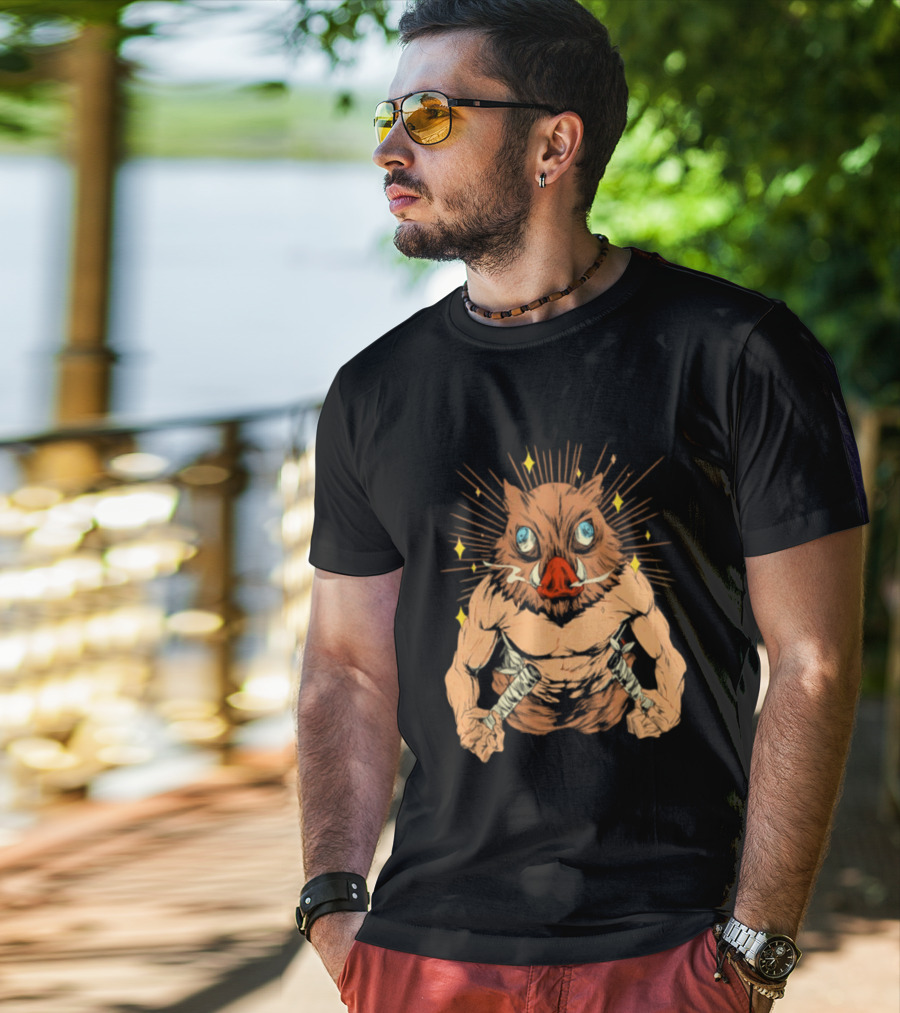 Inosuke Hashibira Beast Mode Demon Slayer Anime T-Shirt