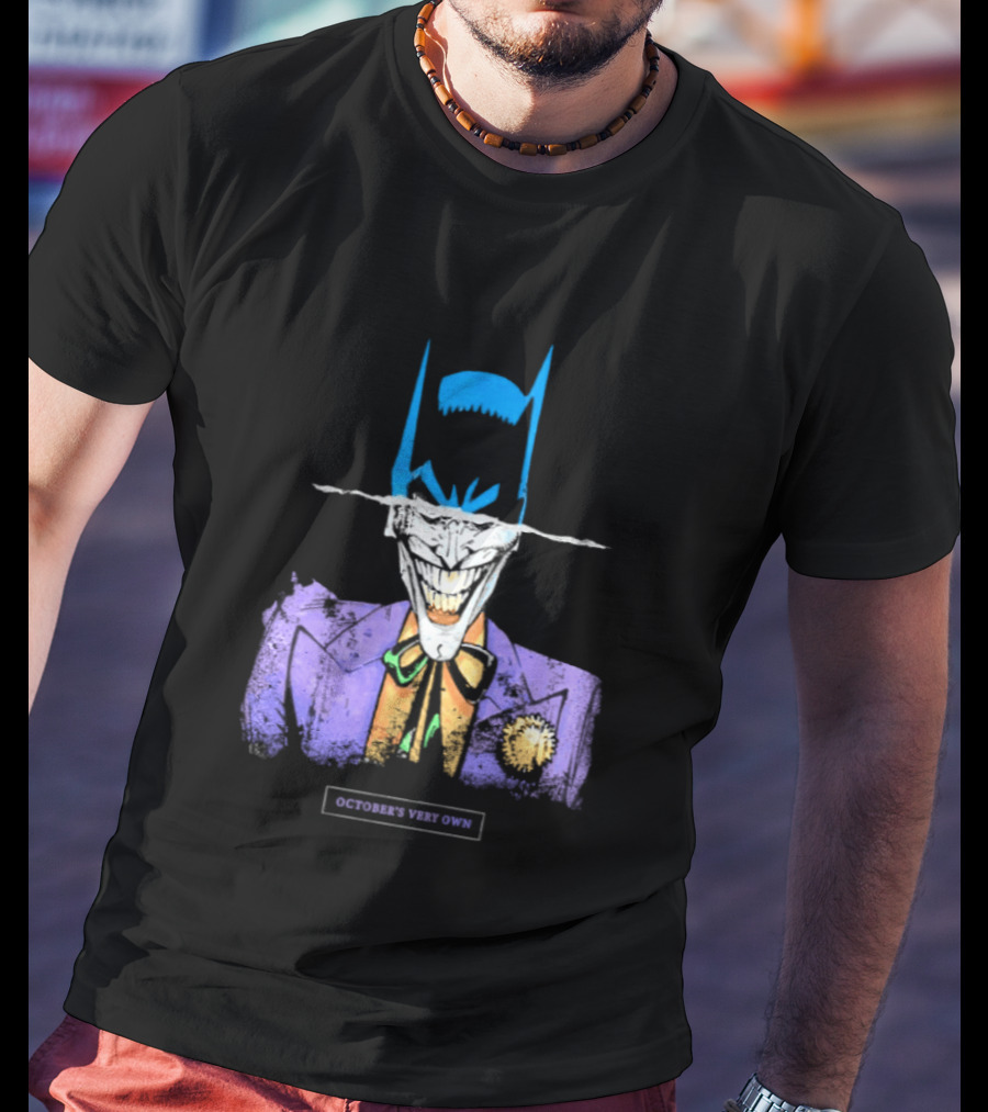 OVO Owl Batman Joker Split Collaboration T-Shirt