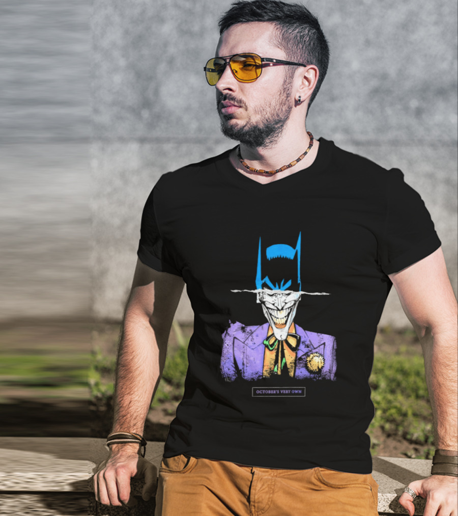 OVO Owl Batman Joker Split Collaboration T-Shirt