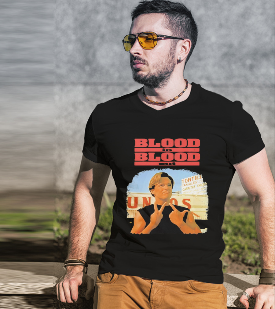 Blood In Blood Out Vatos Locos Image Tribute From Iconic Movie T-Shirt