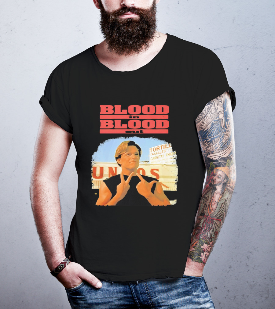Blood In Blood Out Vatos Locos Image Tribute From Iconic Movie T-Shirt