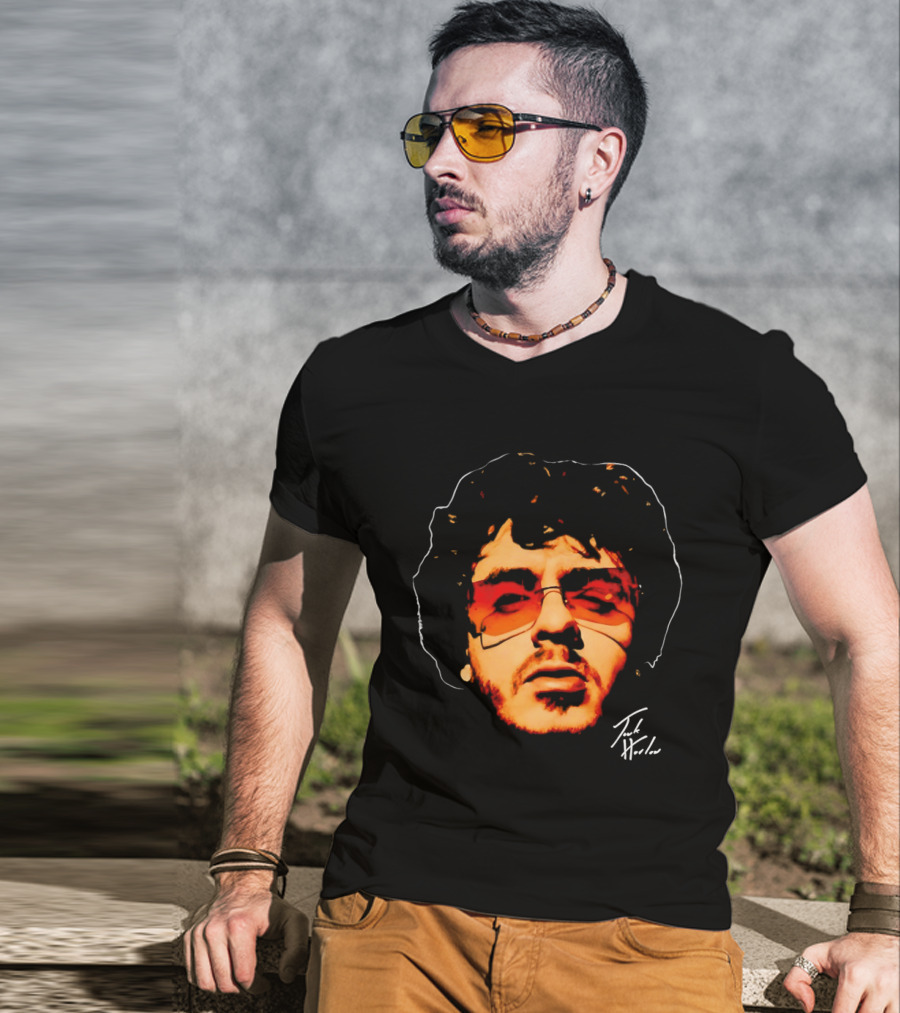 Jack Harlow Big Head Face Art With Signature T-Shirt