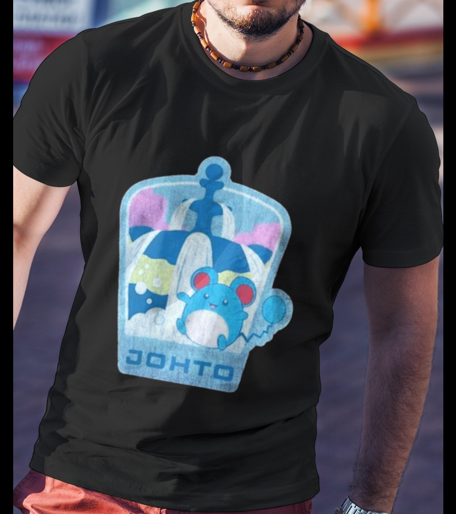 Johto Marill Fountain Explore Pokémon T-Shirt