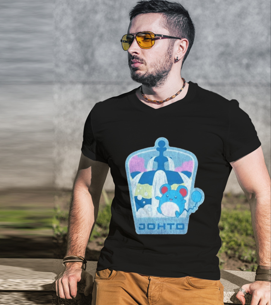 Johto Marill Fountain Explore Pokémon T-Shirt