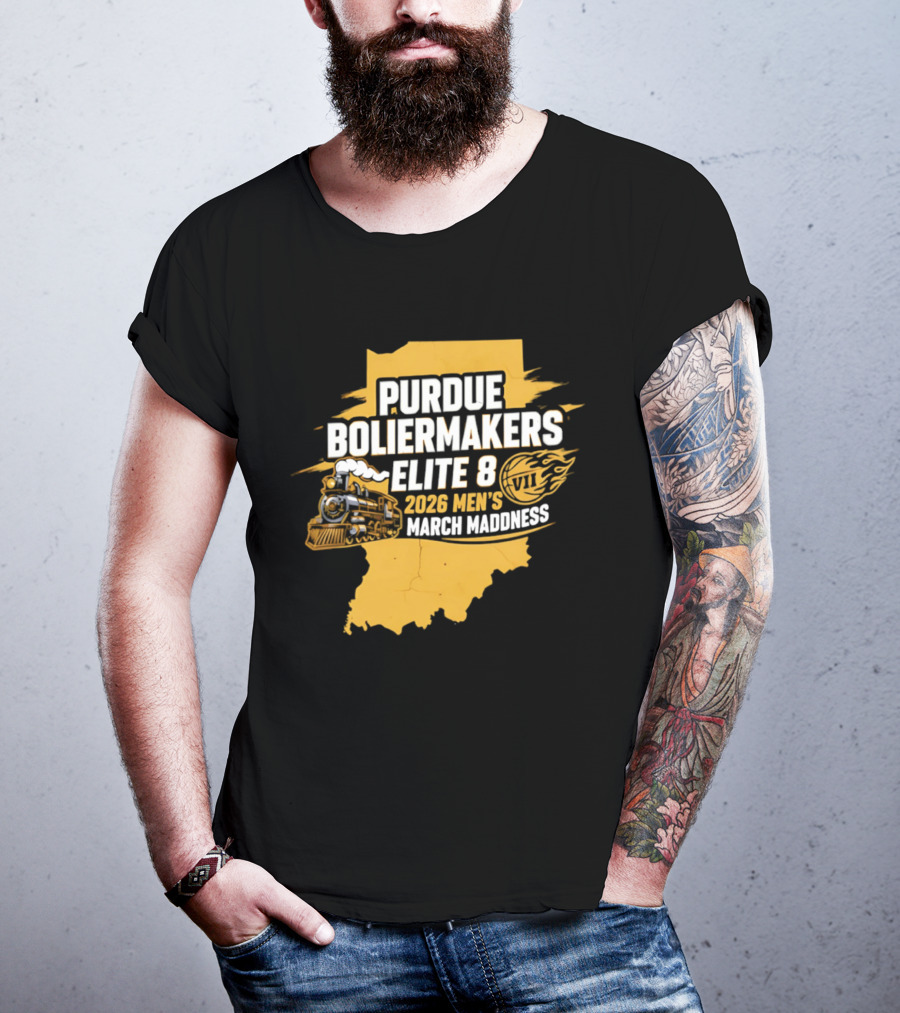 Purdue Boilermakers 2026 Men's March Madness Elite 8 VII T-Shirt
