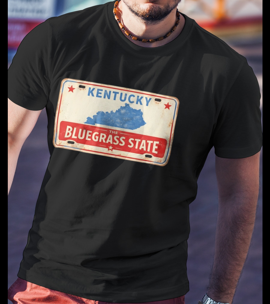 Kentucky License Plate The Bluegrass State T-Shirt