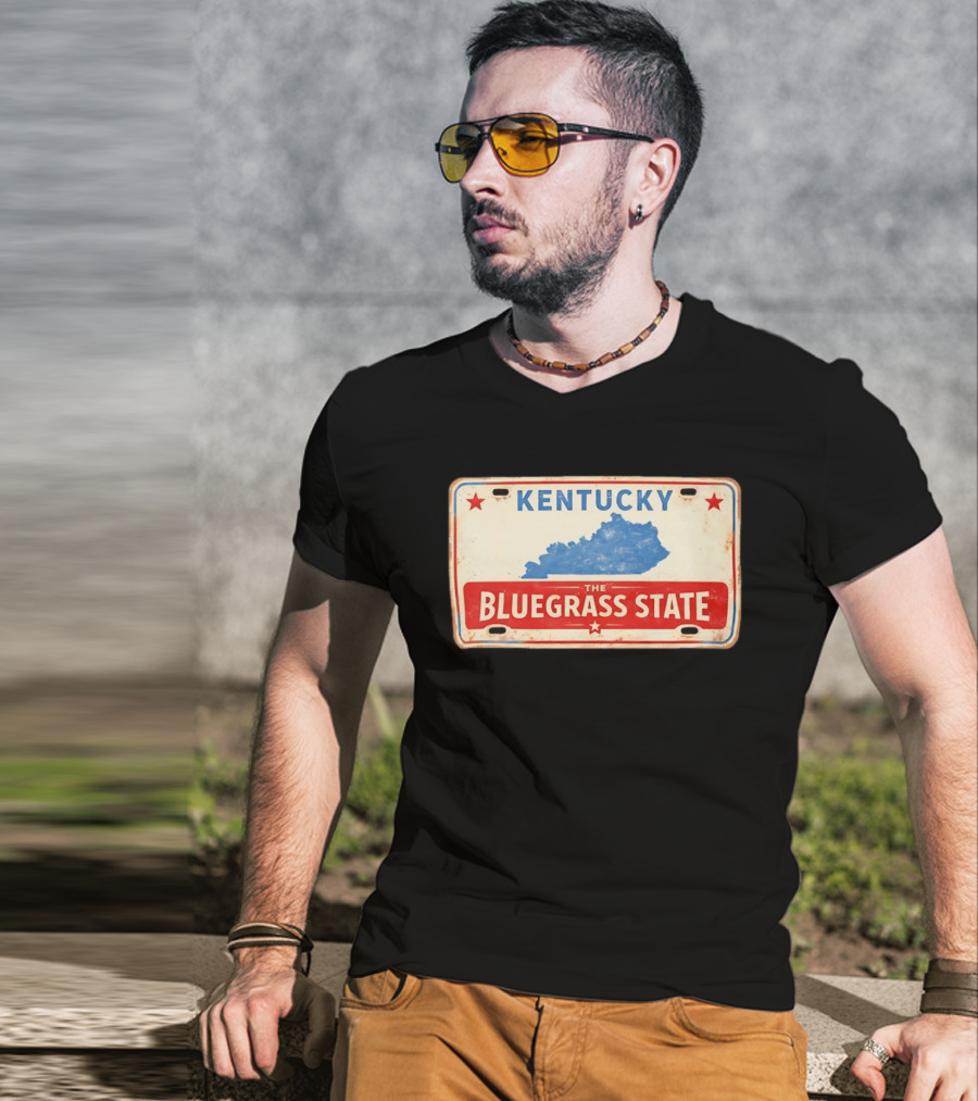 Kentucky License Plate The Bluegrass State T-Shirt