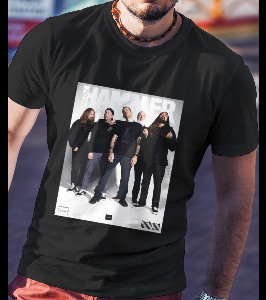 Metal Hammer Cover Featuring Lamb Of God Editorial Band Photo T-Shirt