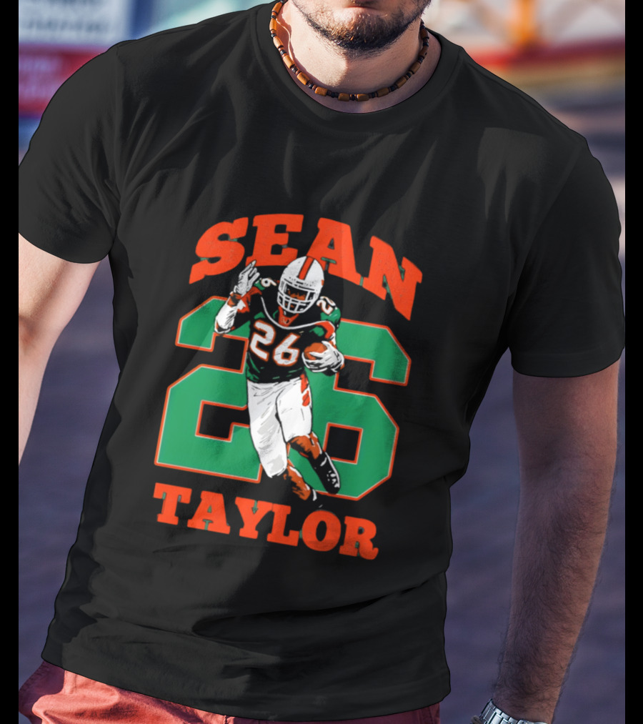 Sean Taylor 26 Miami Hurricanes Football Legend T-Shirt
