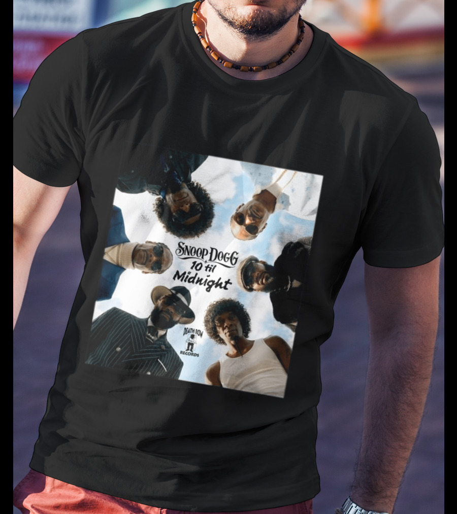 Snoop Dogg 10 Til Midnight Death Row Records Album Cover T-Shirt