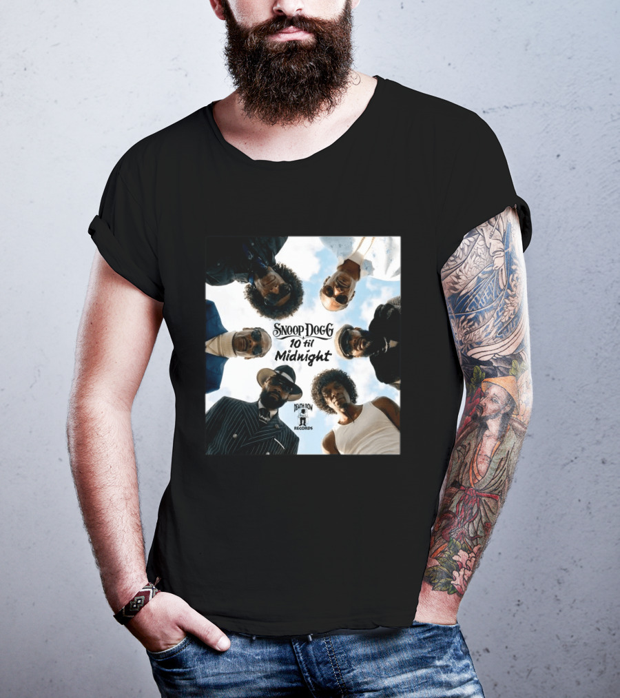 Snoop Dogg 10 Til Midnight Death Row Records Album Cover T-Shirt