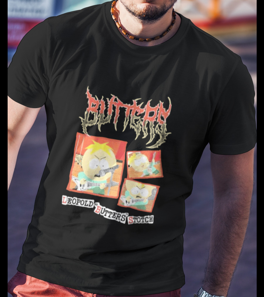 South Park Butters Metal Buttery Leopold Stotch T-Shirt