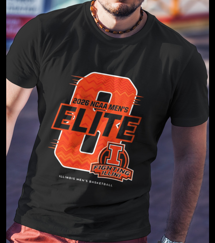 2026 NCAA Men's Elite 8 Illinois Fighting Illini Basketball T-Shirt