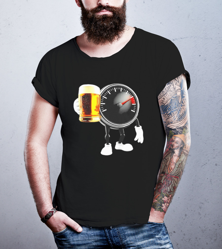 Speedometer Beer Do Not Drink Alcohol When Driving Awareness T-Shirt