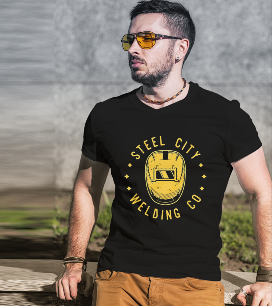 Steel City Welding Co Vintage Helmet T-Shirt