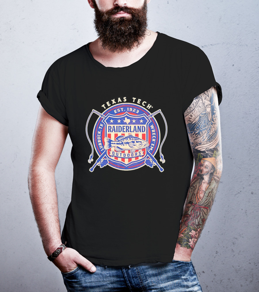 Texas Tech Raiderland Outdoors Est. 1923 Wreck Em Lubbock TX T-Shirt