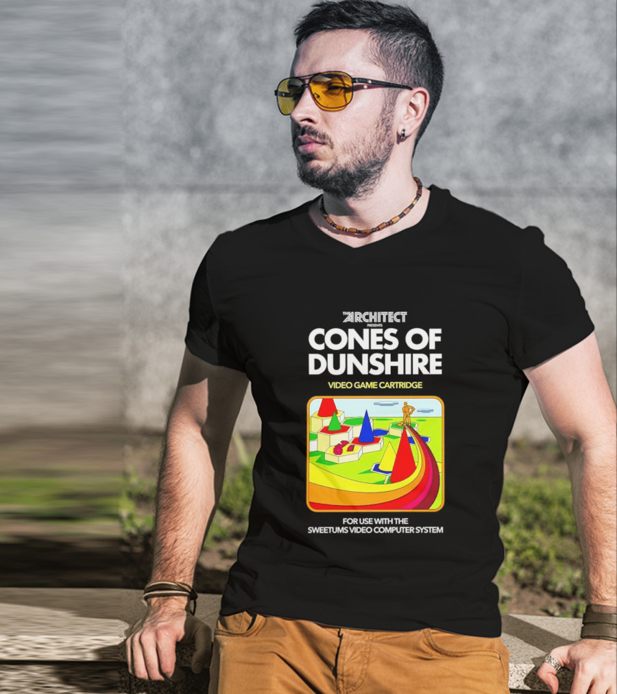 Architect Cones Of Dunshire Video Game Cartridge For Use With The Sweetums Video Computer System T-Shirt