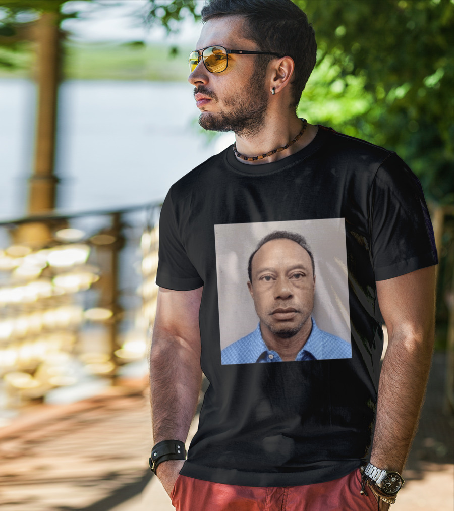 Tiger Woods Shot Released DUI Arrest Photo T-Shirt