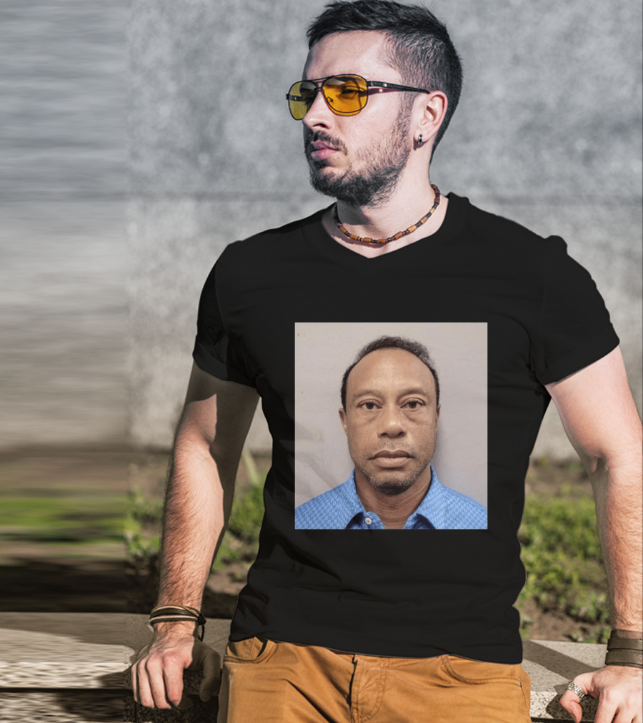 Tiger Woods Shot Released DUI Arrest Photo T-Shirt