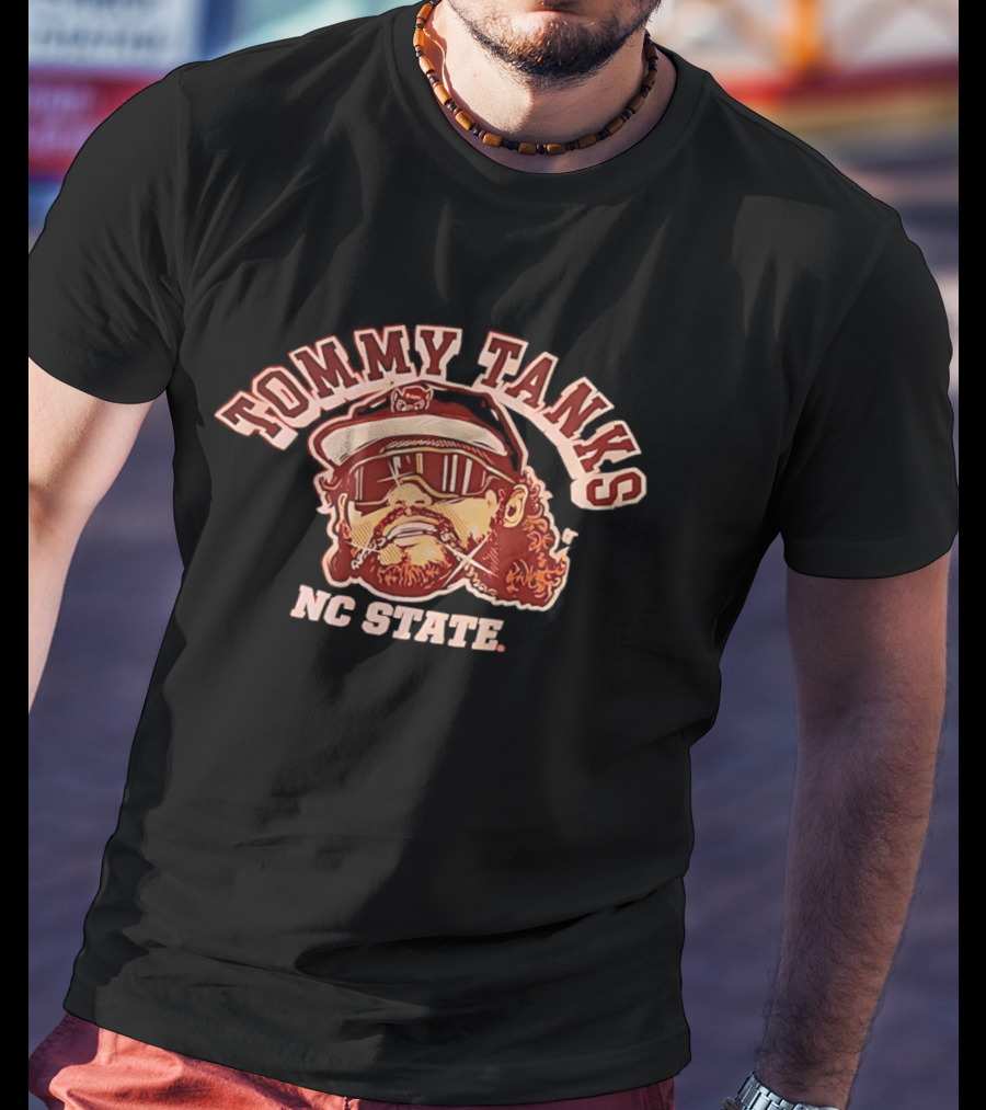 Tommy Tanks NC State Tommy White T-Shirt