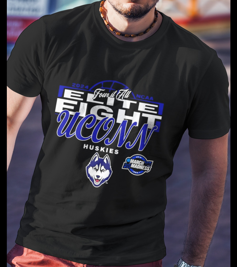 UConn Huskies 2024 NCAA Elite Eight Four It All T-Shirt