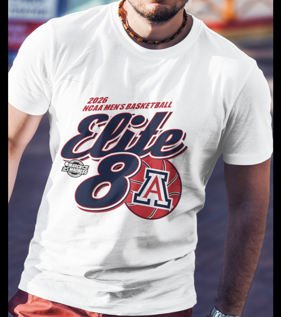 2026 Arizona Wildcats NCAA Men's Basketball Elite 8 March Madness T-Shirt