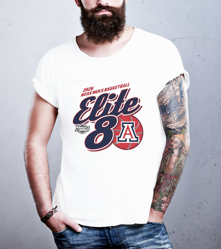 2026 Arizona Wildcats NCAA Men's Basketball Elite 8 March Madness T-Shirt