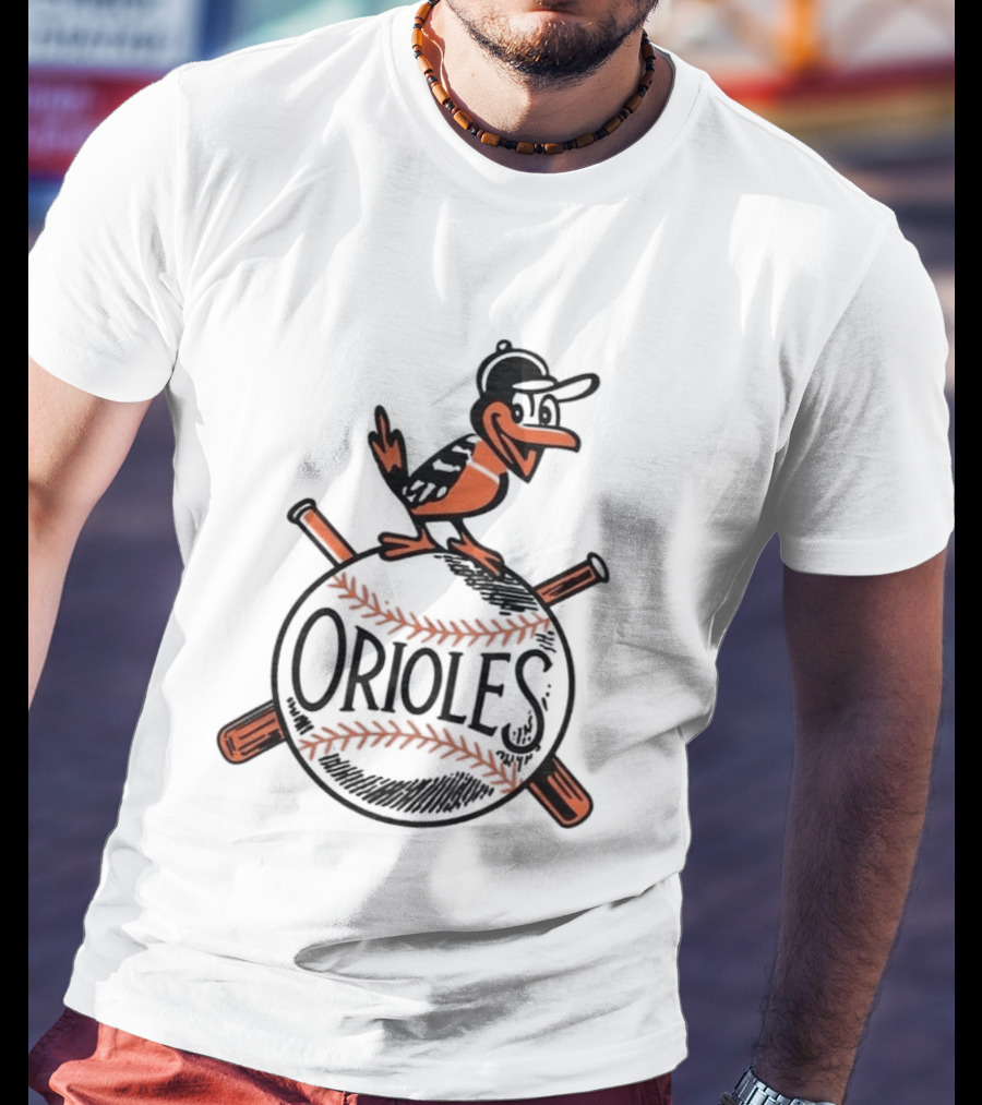 Baltimore Orioles Vintage '54 Iconic Bird And Baseball T-Shirt