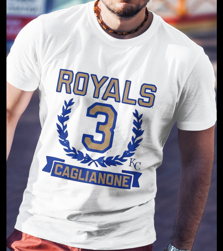 Kansas City Royals Jac Caglianone 3 Wreath KC T-Shirt